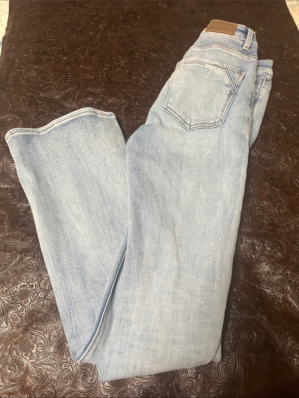 Buckle Light Blue Boot Cut Women's Jeans - Picture 3 of 3